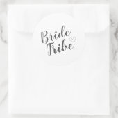 かわいい&シンプル花嫁Tribeステッカー ラウンドシール (バッグ)