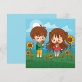 かわいい シーズンカード (正面/裏面)