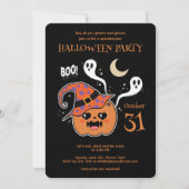 かわいい ジャック・オ・ランタン 不気味にキュート 招待状 (正面)