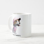 かわいい ジャック・ラッセル・テリア コーヒーマグカップ (正面左)