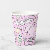 かわいい&スイートハロウィーン子供の誕生日 紙コップ (裏面)