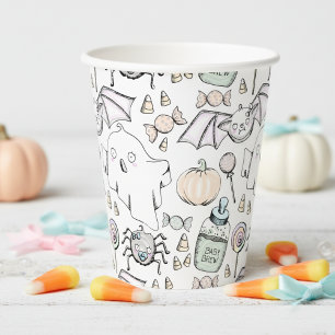 かわいい&スイートハロウィーン子供の誕生日 紙コップ