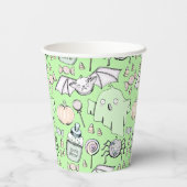 かわいい&スイートハロウィーン子供の誕生日 紙コップ (裏面)