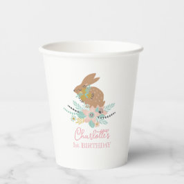 かわいい スイート ウサギ 動物 1歳の誕生日パーティー 紙コップ
