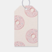かわいい スイート ピンク ドーナツ ガール 誕生日 ありがとう ギフトタグ (裏面)