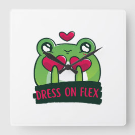 かわいい スクエア壁時計