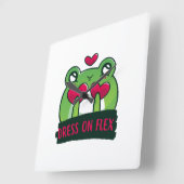 かわいい スクエア壁時計 (傾斜)