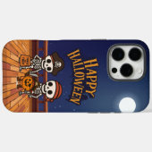 かわいい、スケルトンとかぼちゃのハロウィン  Case-Mate iPhoneケース (裏面 (横))