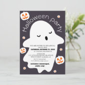かわいい スプーキーハロウィンパーティー 招待状 (スタンド正面)