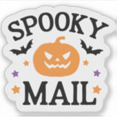 かわいい スプーキーメール ハロウィンメール シール (正面)