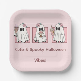 かわいい&スプーキー ハロウィン紙皿 かわいいパーティー ペーパープレート