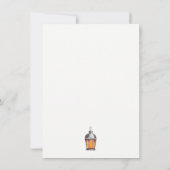 かわいい スプーキー ハロウィン かぼちゃ クモの巣 星 ノートカード (裏面)