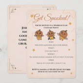 かわいい スプーキー ハロウィン パンプキン 衣装 パーティー 招待状 (正面/裏面)