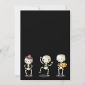 かわいい スプーキー ワン ハロウィン ゴースト 1歳の男の子の誕生日 招待状 (裏面)