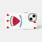 かわいい+スマイル+スイカ iPhoneケース (裏面横)