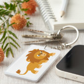 かわいい スマート かわいいライオン アクリル キーチェーン (正面右)