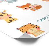 かわいい ゼン カワイイ 動物 イラスト オーダーメイド ポスター (角)