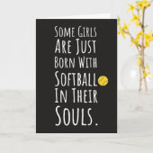 かわいい ソフトボール カード 女の子 プレーヤー キッズ (黄色い花)