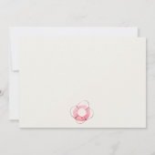 かわいい ソフト 赤 青 ヨット 子供 フォト 誕生日 サンキューカード (裏面)