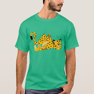 かわいい ダッシュ カートゥーン チーター Tシャツ