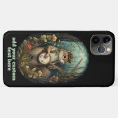 かわいい チョコモンク バンジョー 野の花 コテージコア カスタム Case-Mate iPhoneケース (裏面(横))