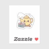かわいい ティーポット 勉強 ノート ジャーナル 本 シール (シート)