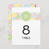 かわいい |テーブル番号カード ポストカード (正面/裏面)