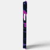 かわいい トレンディー タイダイ 紫 黒 Case-Mate iPhoneケース (裏面 / 右)