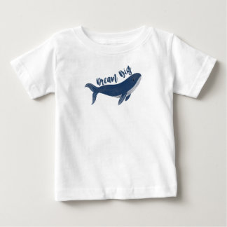 かわいい「ドリームビッグクジラベビーTシャツ ベビーTシャツ