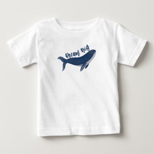 かわいい「ドリームビッグクジラベビーTシャツ ベビーTシャツ (正面)