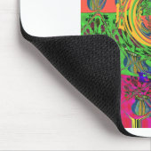 かわいい ナイス & ラブリー フラワーモチーフ アートプリント デザイン マウスパッド (コーナー)