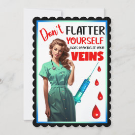 かわいい ノスタルジック ナース ピンアップ 自分を良く見せようなんて思わないでよ サンキューカード