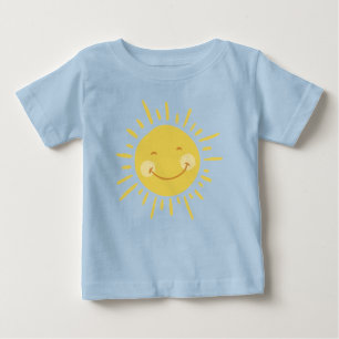 かわいい ハッピーサン ベビーTシャツ