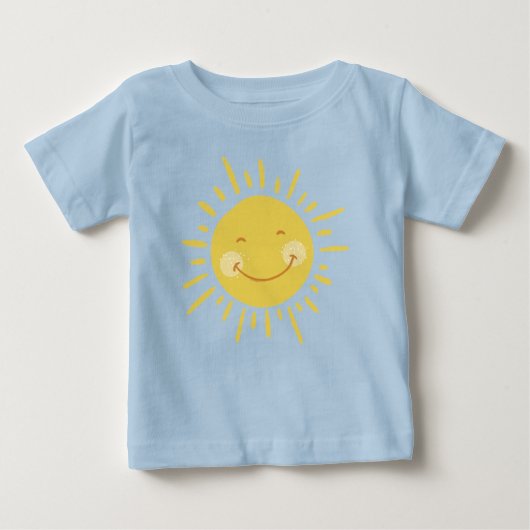 かわいい ハッピーサン ベビーTシャツ (正面)