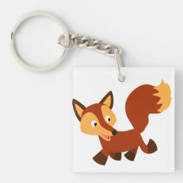 かわいい ハッピー カートゥーン キツネ アクリル キーチェーン