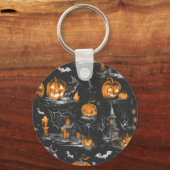 かわいい ハッピー ハロウィン キーホルダー (裏面)