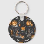 かわいい ハッピー ハロウィン キーホルダー (裏面)