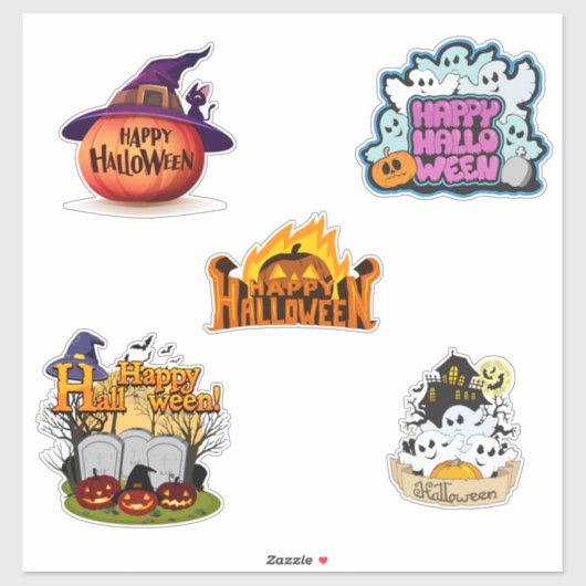 かわいい ハッピー ハロウィン シール (シート)