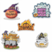 かわいい ハッピー ハロウィン シール (正面)