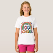 かわいい ハッピー 100日目の学校 Tee Tシャツ (正面フル)