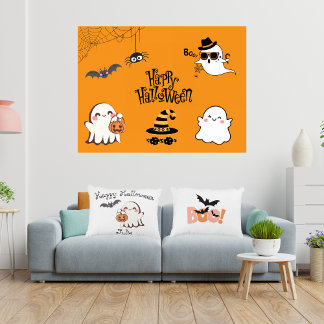 かわいい&ハロウィン不気味アクセント枕 アクセントクッション
