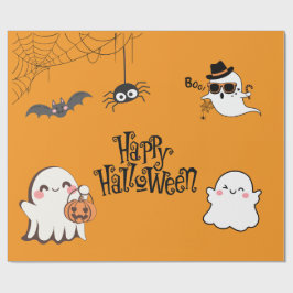 かわいい&ハロウィン不気味ー ラッピングペーパー
