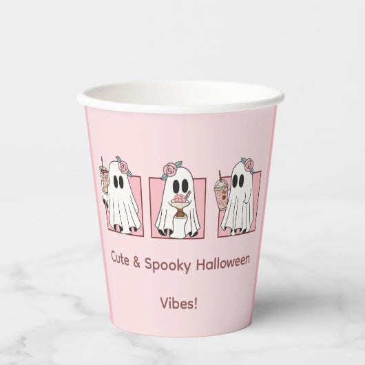 かわいい&ハロウィン不気味紙カップ – かわいいパーティー 紙コップ (正面)