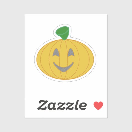 かわいい ハロウィン パンプキン オレンジ シール (シート)