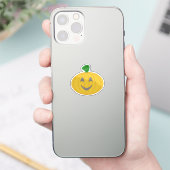 かわいい ハロウィン パンプキン オレンジ シール (スマートフォン)