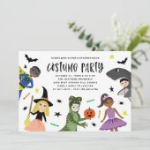 かわいい ハロウィン パーティー 招待状 現代風 お菓子をモチーフにしたデザイン (スタンド正面)