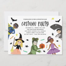 かわいい ハロウィン パーティー 招待状 現代風 お菓子をモチーフにしたデザイン