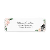 かわいい ハロウィン ブライダルシャワー 花 ラベル (正面)