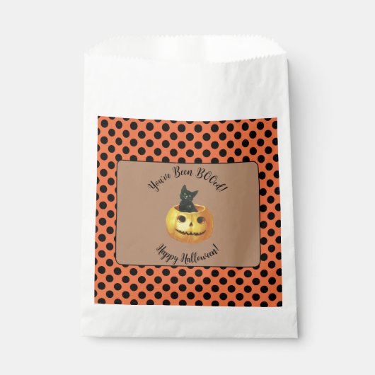 かわいい ハロウィン BOOギフト フェイバーバッグ (正面)