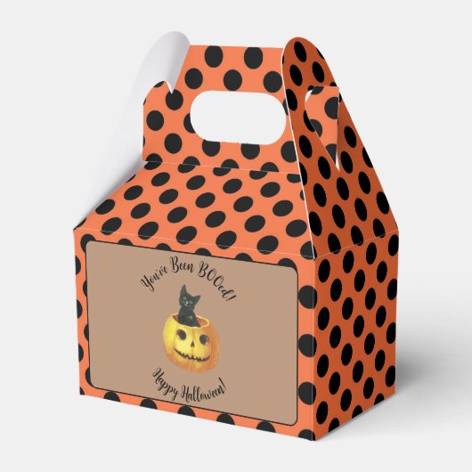 かわいい ハロウィン BOOギフト フェイバーボックス (正面サイド)